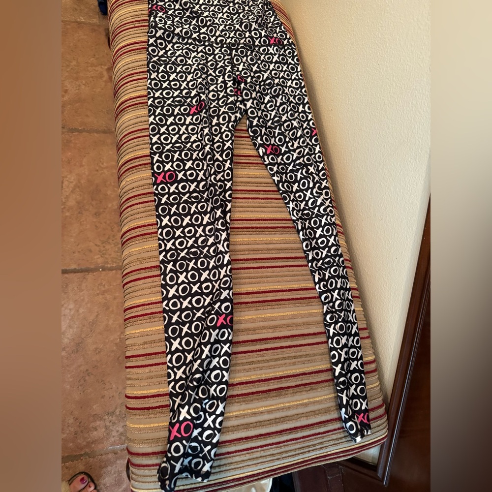 Emily Hsu Designs Black and White XO Leggings